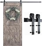 SMARTSTANDARD 6.8FT Barn Door Hardware Kit, Sliding