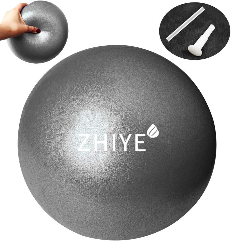 ZHIYE Mini Pilates Ball Yoga Exercise Core Fitness Bender, Stability, Barre, Training, Physical Therapy Anti-Slip Swiss Ball Gym Home