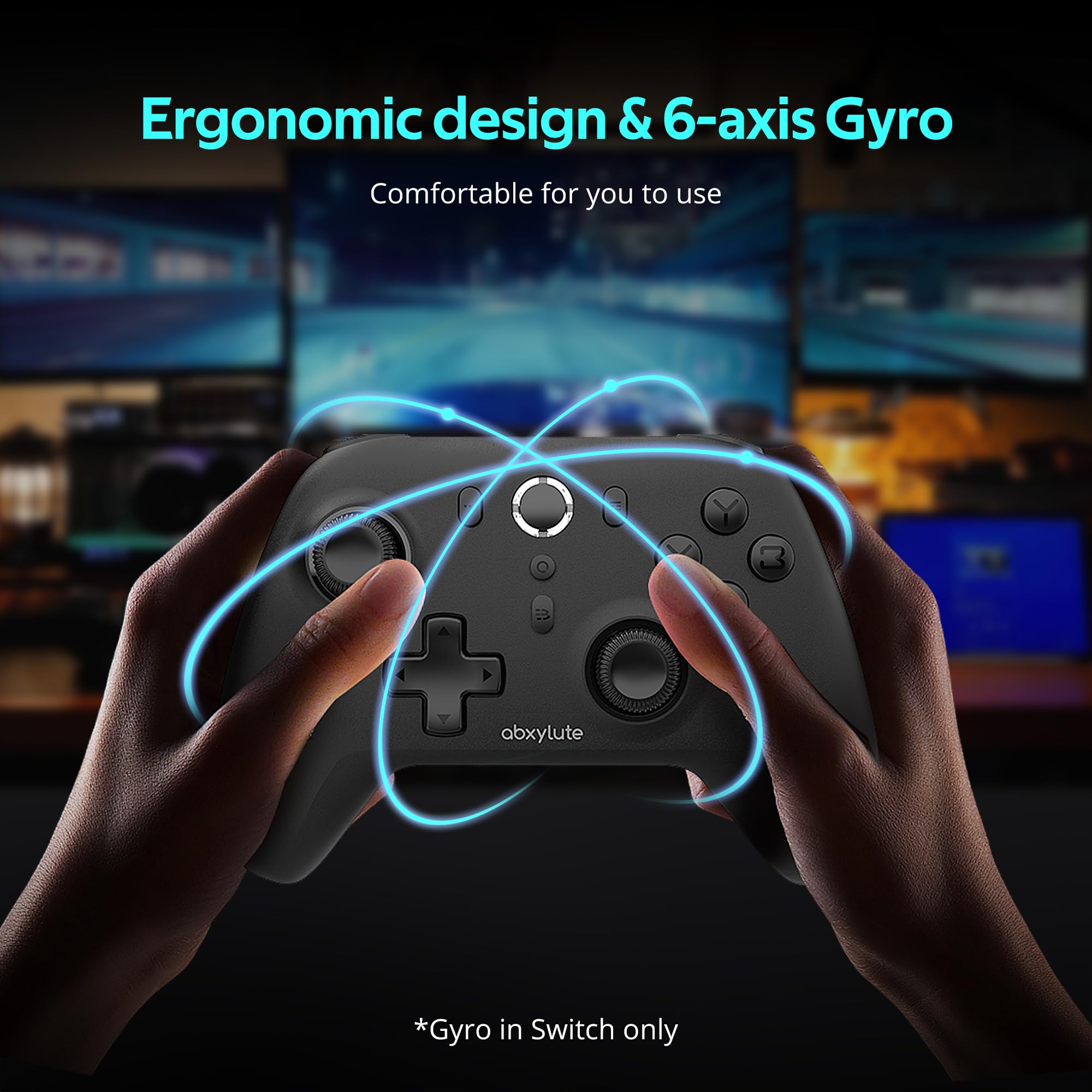 C6 Wireless PC Controller, Bluetooth Game Controller - 1000Hz Hall Triggers & Joysticks for Windows PC, Nintendo Switch Pro/OLED/Lite, Steam Deck, Android TV/Mobile, iPhone MAC & Tesla Vibration Turbo