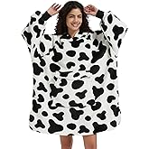 Krifey Wearable Blanket Hoodie, Oversized Sherpa Fleece Sweatshirt with Giant Pocket, Birthday Gifts for Women, Mom, Sister