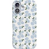 Casely iPhone 17 Case | Nantucket Cottage | Blue Hydrangea | Compatible with MagSafe | Classic Ultra Slim Design