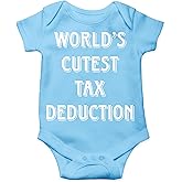 AW Fashions World's Cutest Tax Deduction Baby Bodysuit Adorable Newborn Infant Girl Romper Boy Clothes