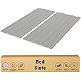 Greaton, 0.75-Inch Heavy Duty Vertical Wooden Bunkie Board/Bed Slats, Full, Grey