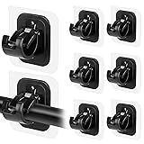8PCS No Drill Curtain Rod Brackets No Drilling Self