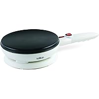 Salton Cordless Crepe & Tortilla Maker | Bonus Batter Dish & Spatula | Non-Stick Surface | Automatic Temperature Control | Ma