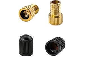 Quacc 2 PCS Presta Valve Adapter Bicycle Valve Adapter, Convert Presta to Schrader for Bicycles, Road Bikes and Most Mountain Bikes.
