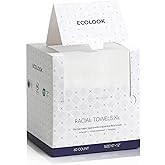 ECOLOOK Disposable Face Towel XL-60 Count Upgraded Thick Facial Towels, Ultra Soft Clean Face Towels Disposable, 10"x12" & 90 GSM, Ideal for Sensitive Skin​-1 PACK