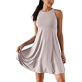 ODODOS Casual Flare Tank Dress for Women Summer Sleeveless Sundress Mini Skater Dress