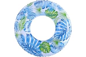 BAITEMJIA Pool Floats for Kids Ages 5-10, Swimming Pool Toys Inflatable Pool Tubes Simple Stripes Cute Swim Rings, Kids Floaties Water Toys for Pool Beach Party