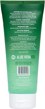 Sun Zapper Aloe Vera After Sun Gel 95% Aloe Sunburn Relief Hydrating 200ml view 5