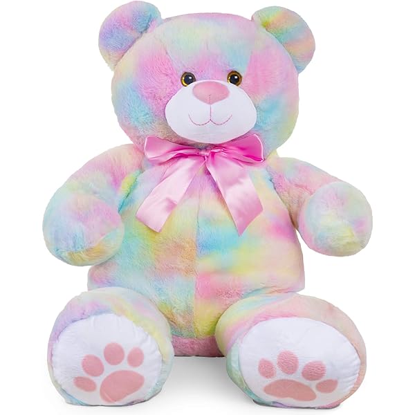 rainbow colored teddy bears