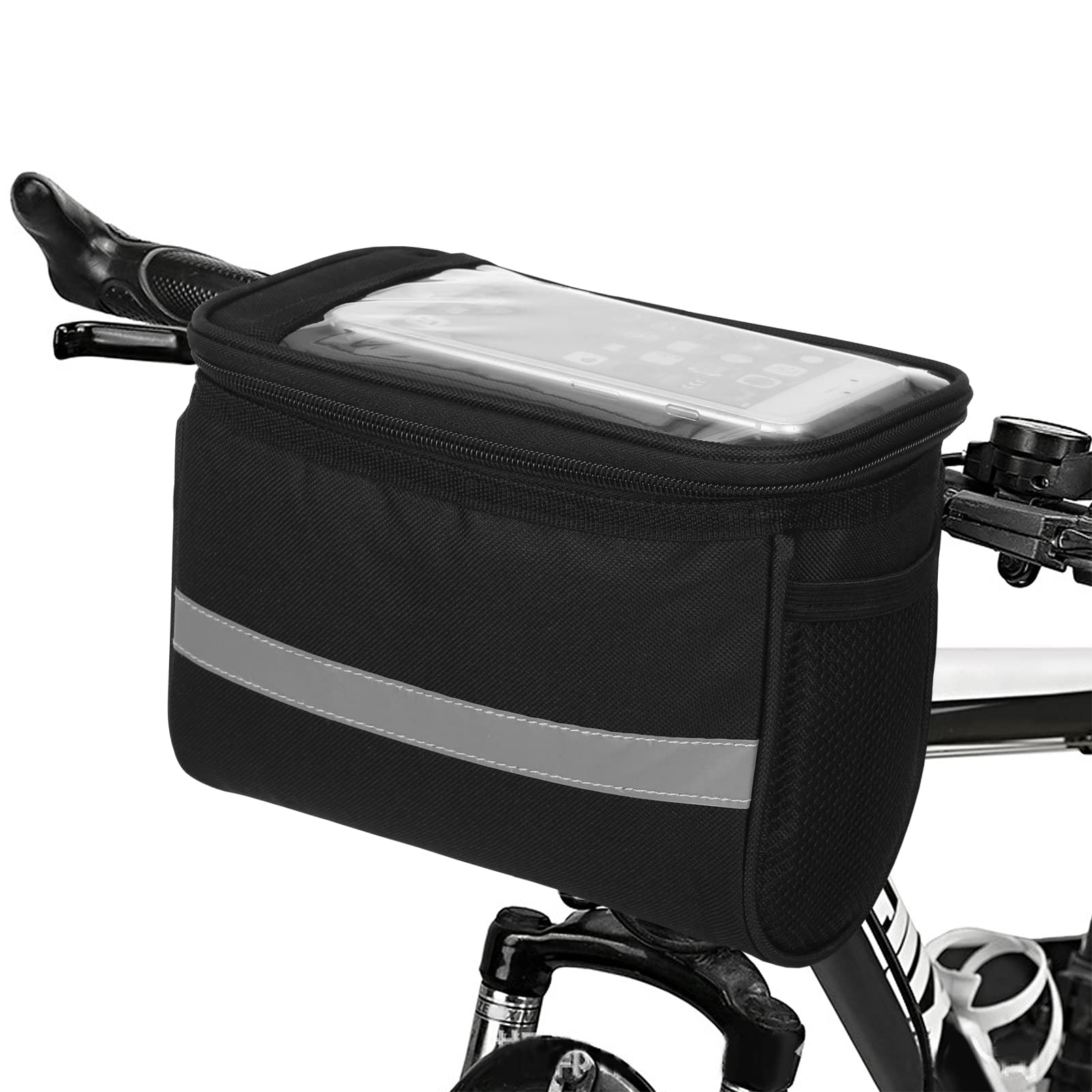 Lixada MTB Bicycle Handlebar Bag with Reflective Strip