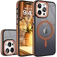 Fingic Custodia per iPhone 15 Pro [con supporto ad anello a 360°] [supporto magnetico per auto] Custodia per telefono con cavalletto per donne, ragazze e ragazzi, sottile, antiurto, custodia per