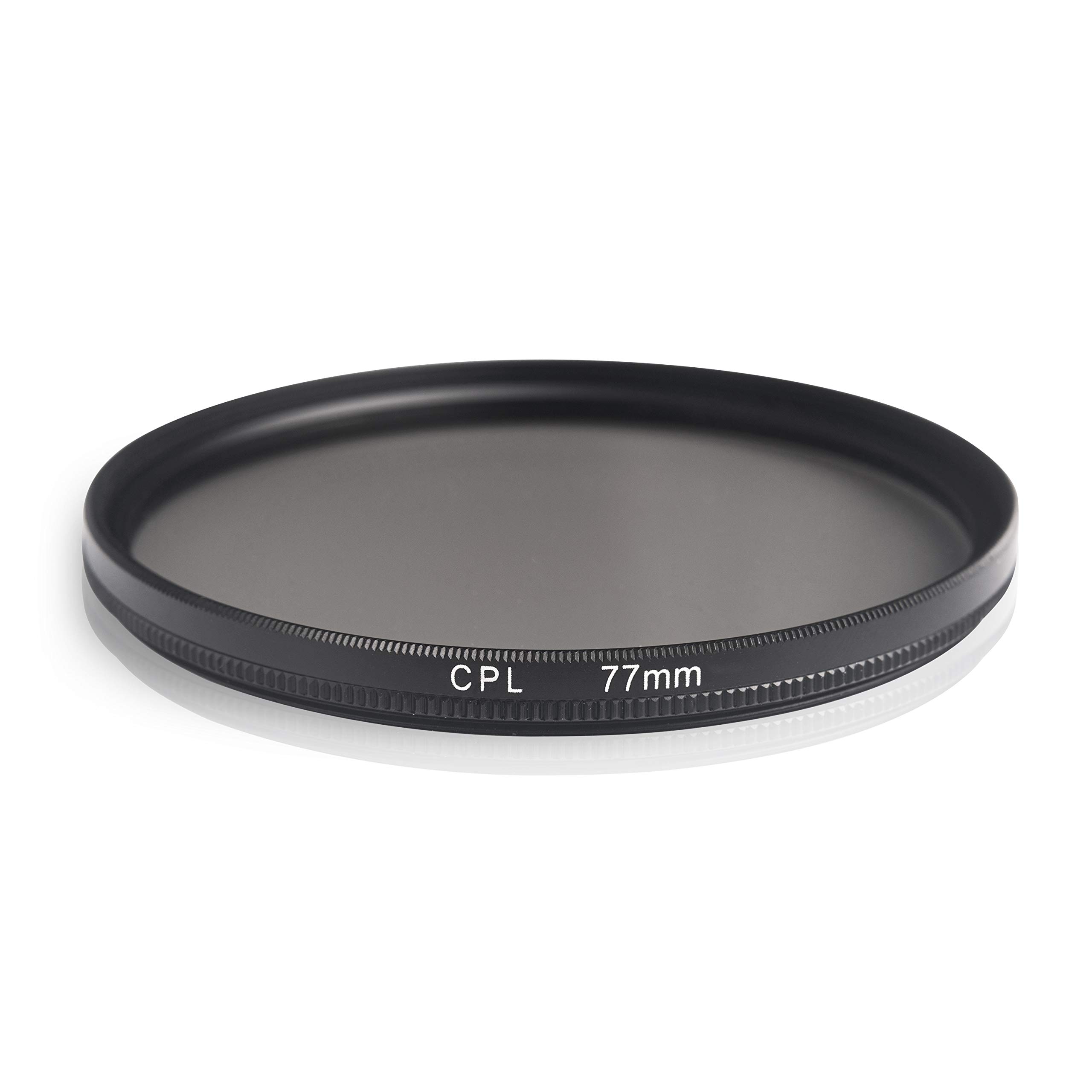 Ares Foto® CPL Circular Polarizing Filter, Polfilter, optical glass & aluminum. For Canon Sony Nikon Fujifilm Pentax Tamron Sigma Leica Olympus Panasonic (77mm)