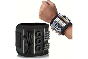 Magnetic Wristband for Holding Screws, Nails and Drill Bits for Dad, Husband, Grandpa, Handyman