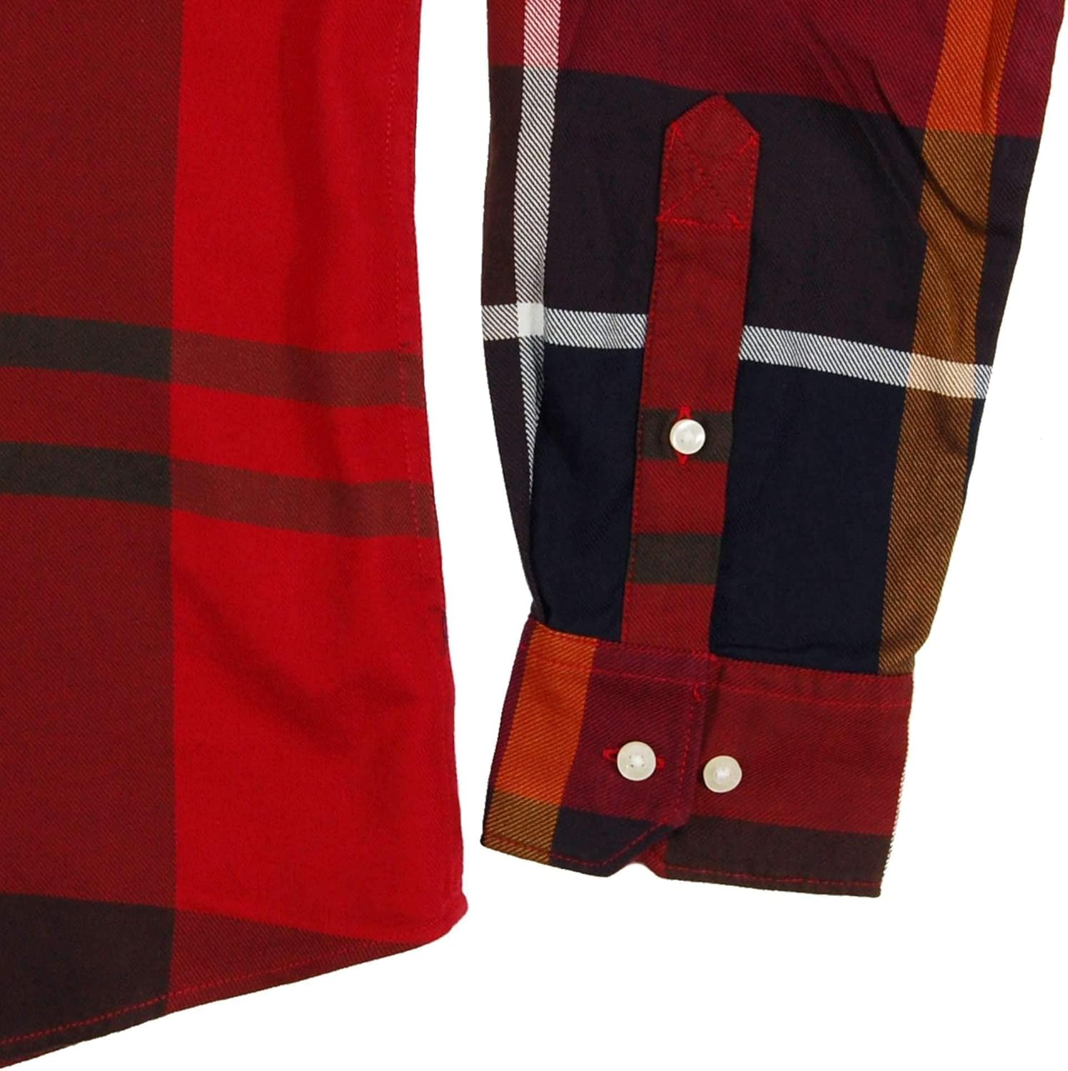 Barbour Dunoon Shirt Red Discount Sale 