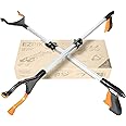 EZPIK 32" Reacher Grabber Pickup Tool for Seniors - Extended Long Hand Grabber Reacher Tool Pick Up Stick - Trash Picker Upper Grabber for Adults - Long Reach Claw Grabber - Yard Grabber, 2-Pack