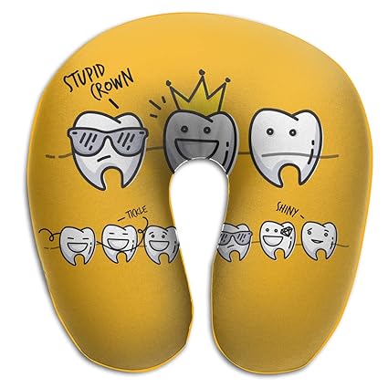 Amazon Com U Shaped Pillow Tooth Memory Foam Neck Support Travel
