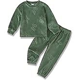 Jecson Toddler Girl Clothes Set: Soft Thick Stretchy Outfits Graphic Sweatshirts & Jogger Pants Cute Winter Home Outdoor 2-8Y