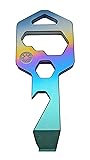 CLOSS 8 in 1 Titanium Multitool Keychain- Bottle