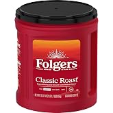 Folgers Classic Roast Ground Coffee, Medium Roast, 33.7 Oz. Canister