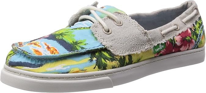 Amazon.com | Sanuk Womens Tropic Sailaway Sidewalk Surfers Footwear Size 07 Blue Hawaiian | Sandals