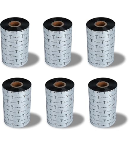 4.33 X 1476 Thermal Transfer Ribbon 110x450 Wax 24 Rolls
