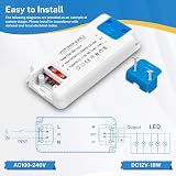 Caldarax LED Transformer 18W 12V DC Power Supply Driver 100-240V AC view 5