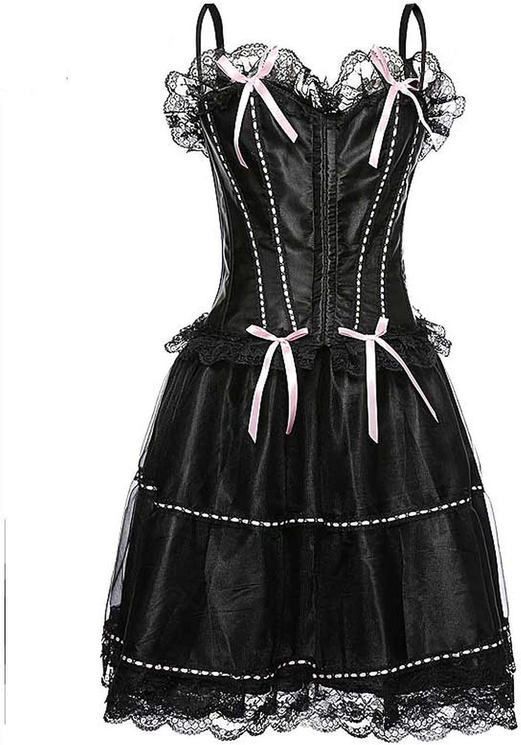 black bustier top dress