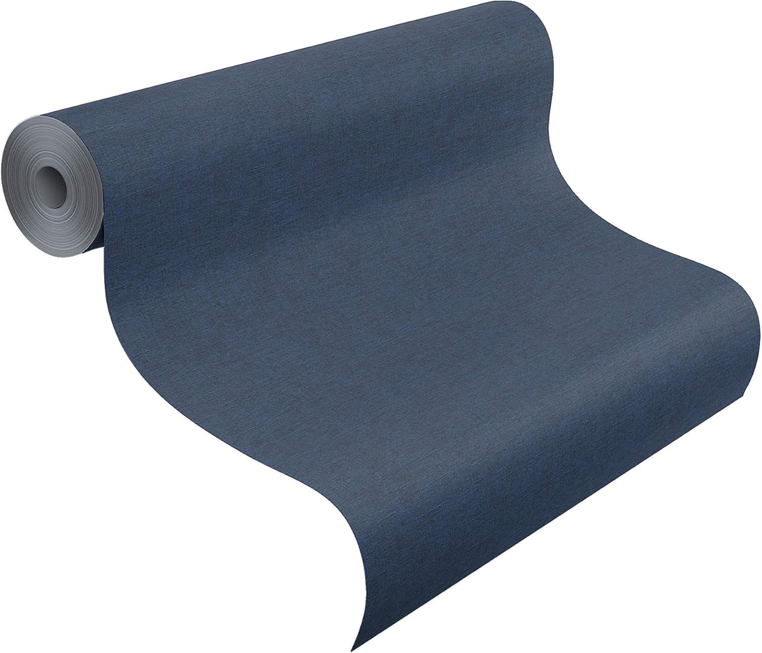 Rasch Wallpaper Denzo Linen Effect Navy 449860 Blue Wall Paper 449860, 53 x 1005 cm - Image 3