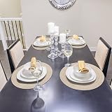 Pauwer 38cm Round Placemats 6 Pieces Beiges Heat Resistant Non Slip view 6