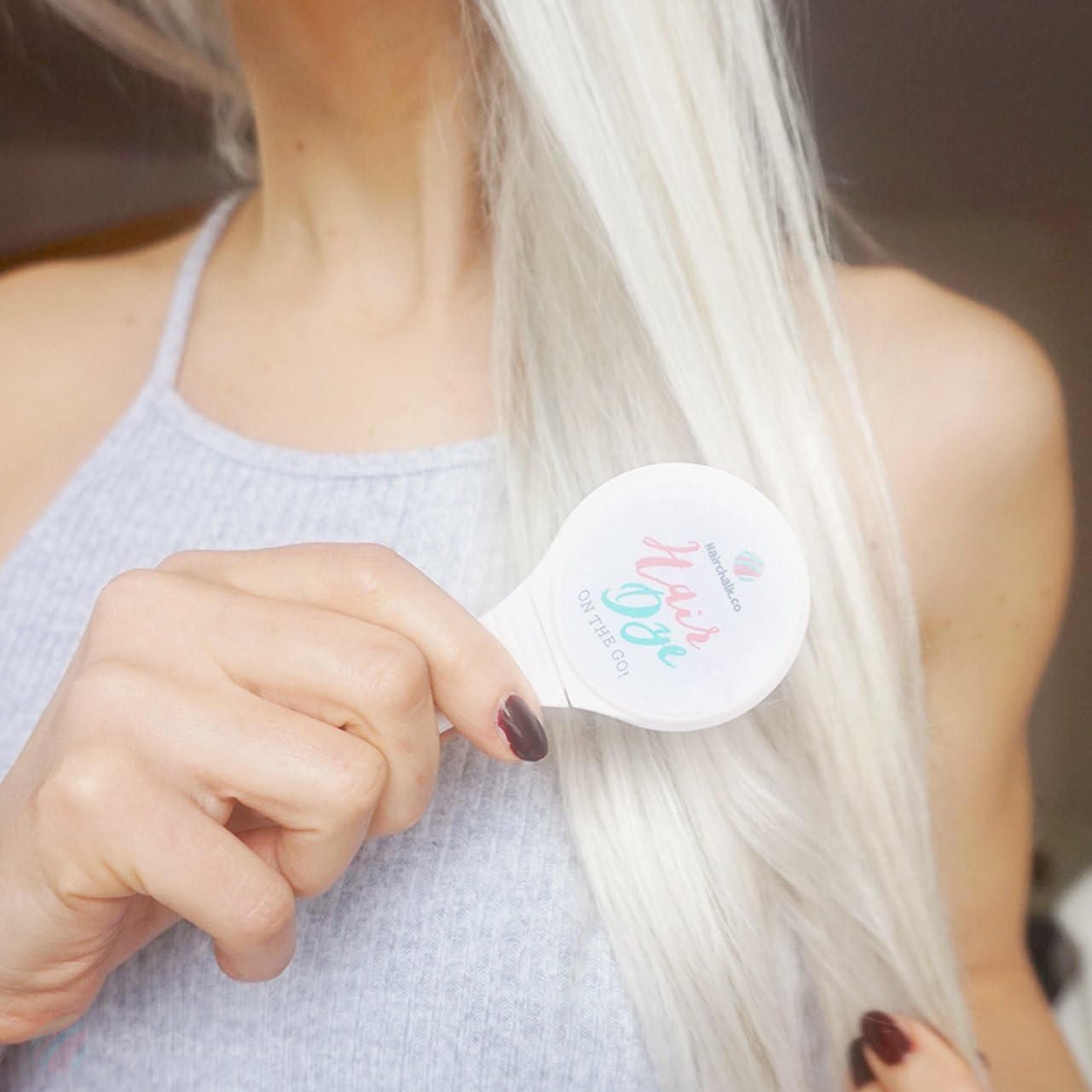 Ice White Hair Color Pad For Instant Hair Dying Hair Chalk Pad