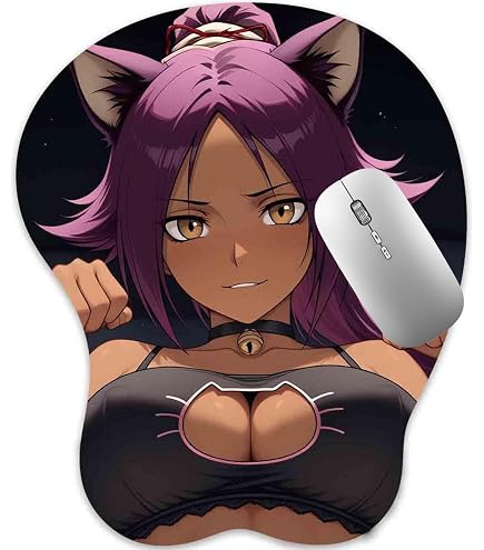 NEW 3D Mouse Pad Bleach Yoruichi Shihouin Oppai Mousepad Anime Manga Breast Gaming Wrist Rest Mouse Mat Boobpad