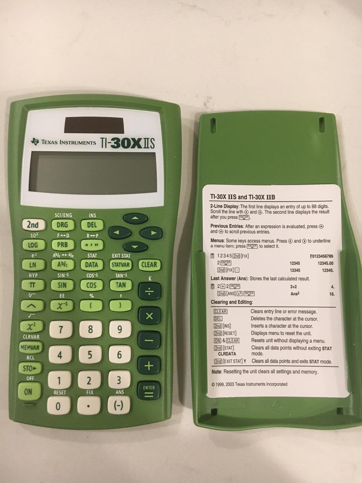 Custodia Per Calcolatrice Scientifica Scuola Texas Instruments TI 30X II Solar TI 30X II Solar - Calculators (PER Custodia Rigida Con Tracolla