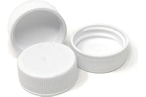 nicebottles Screw Caps, 28/400, White - Pack of 30 - Compatible 12oz Woozy and 250ml Quadra Bottles