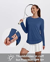 Long Sleeve Shirts Swim Rash Guard Athletic Tops Uv