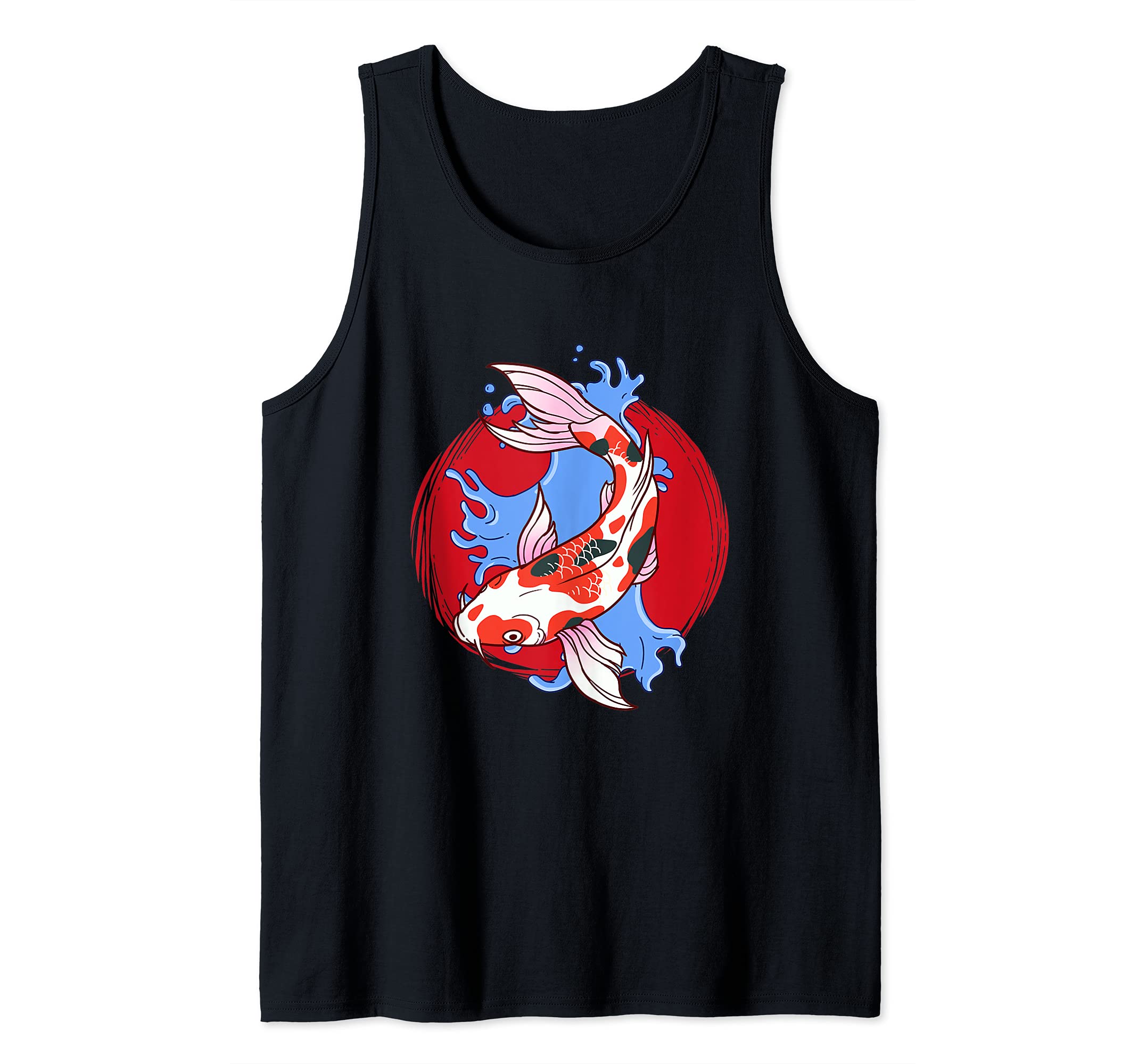 Japanese Koi Fish Koi Pond Carp Tank Top