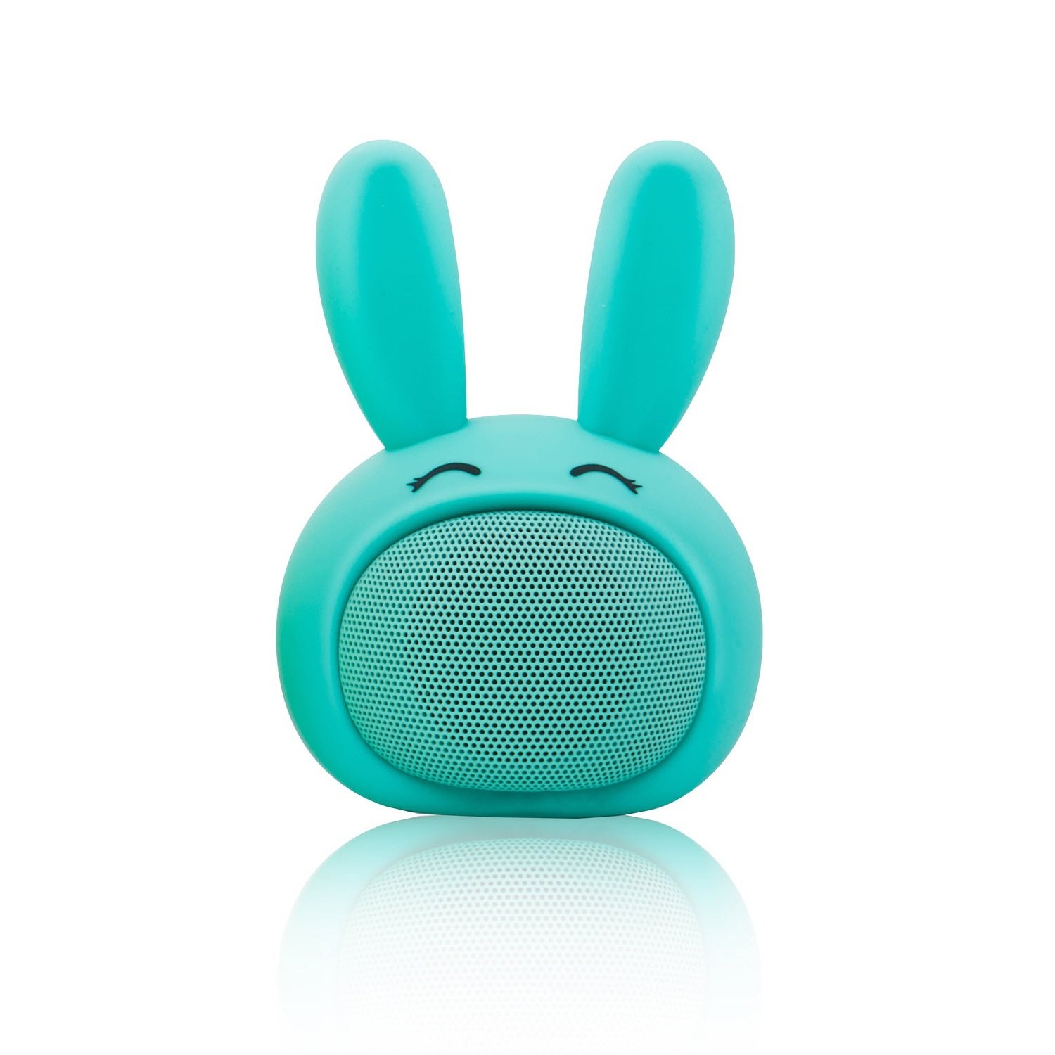 Mini Bluetooth Speaker Wireless Portable Cute Bunny with Squishy Ears (Aqua Blue) by AEO