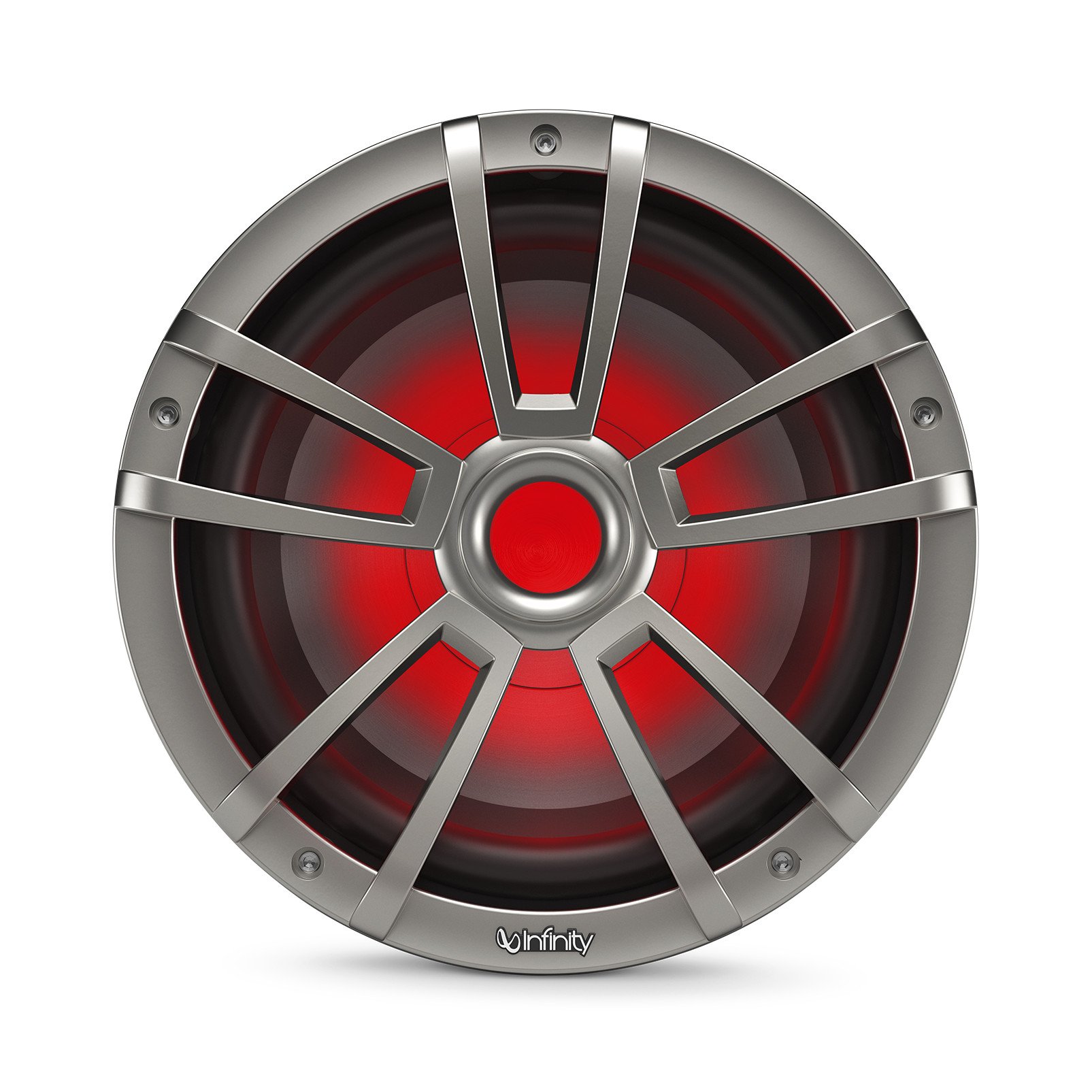 Infinity 1022MLT 10 Inch Marine RGB LED Subwoofer - Titanium