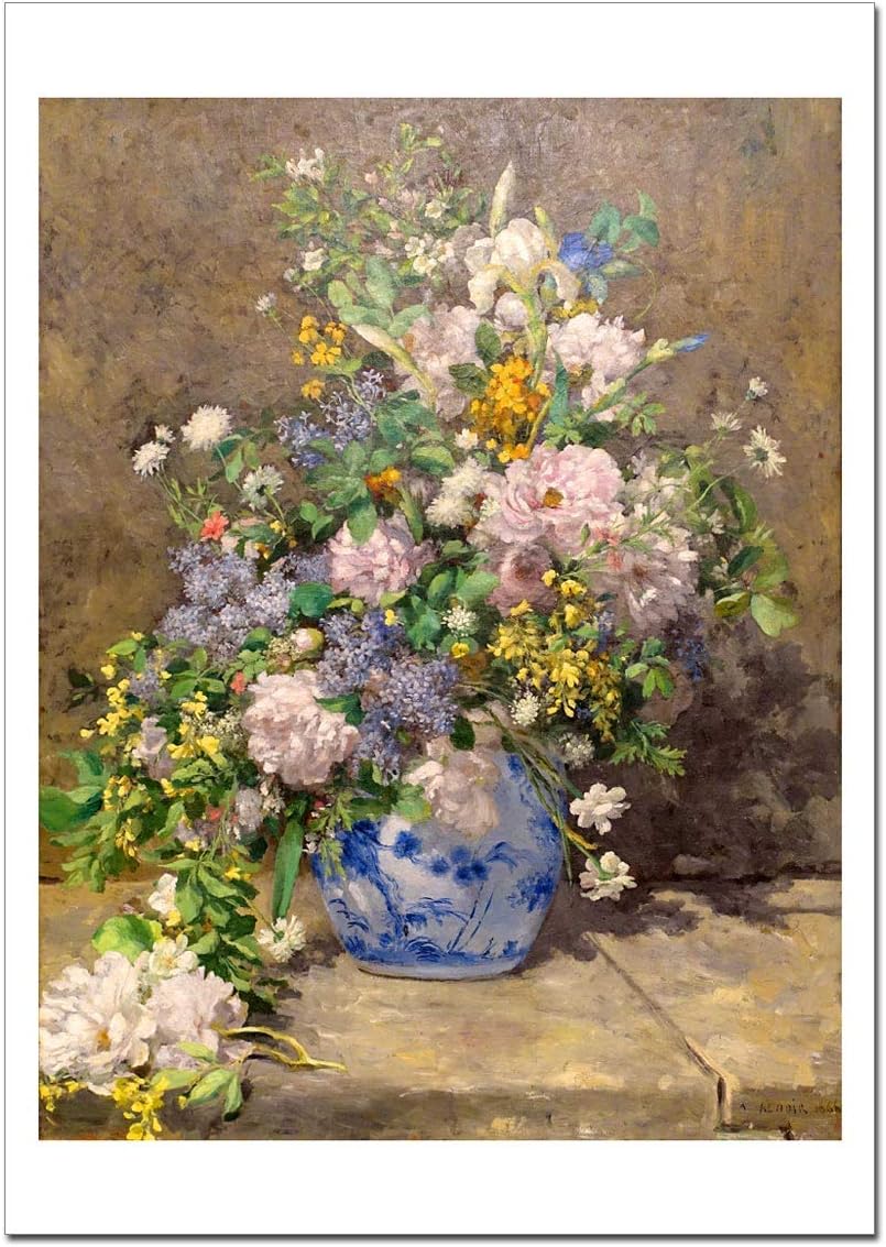Amazon Co Jp 世界の名画 ルノワール 春の花束 春のブーケ ジークレー技法高級ポスター 364ミリ 515ミリ ホーム キッチン