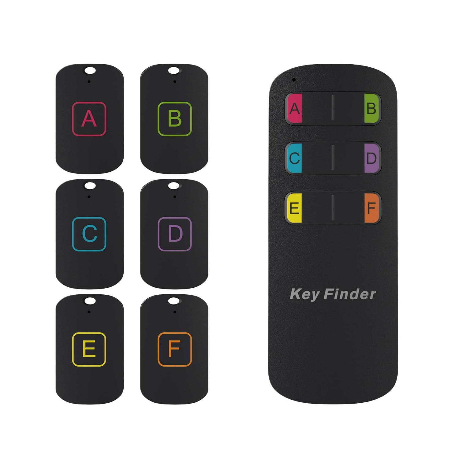 Litower Item Tracker Wireless Rf Item Locator With Remote 100ft Loud Beeping Sound Item Finder For Key Pet Tracker Wallet Tracker With 6 Anti Lost s And Keychains Key Finder Electronics Gps