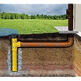 Versickerungsschacht Ablauf Wasser Hof Garten Rohr Dränage Überlauf