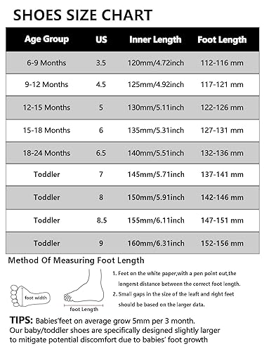 Shoe Sizing Walking Shoes For Month Old Shoe Size For Month Old