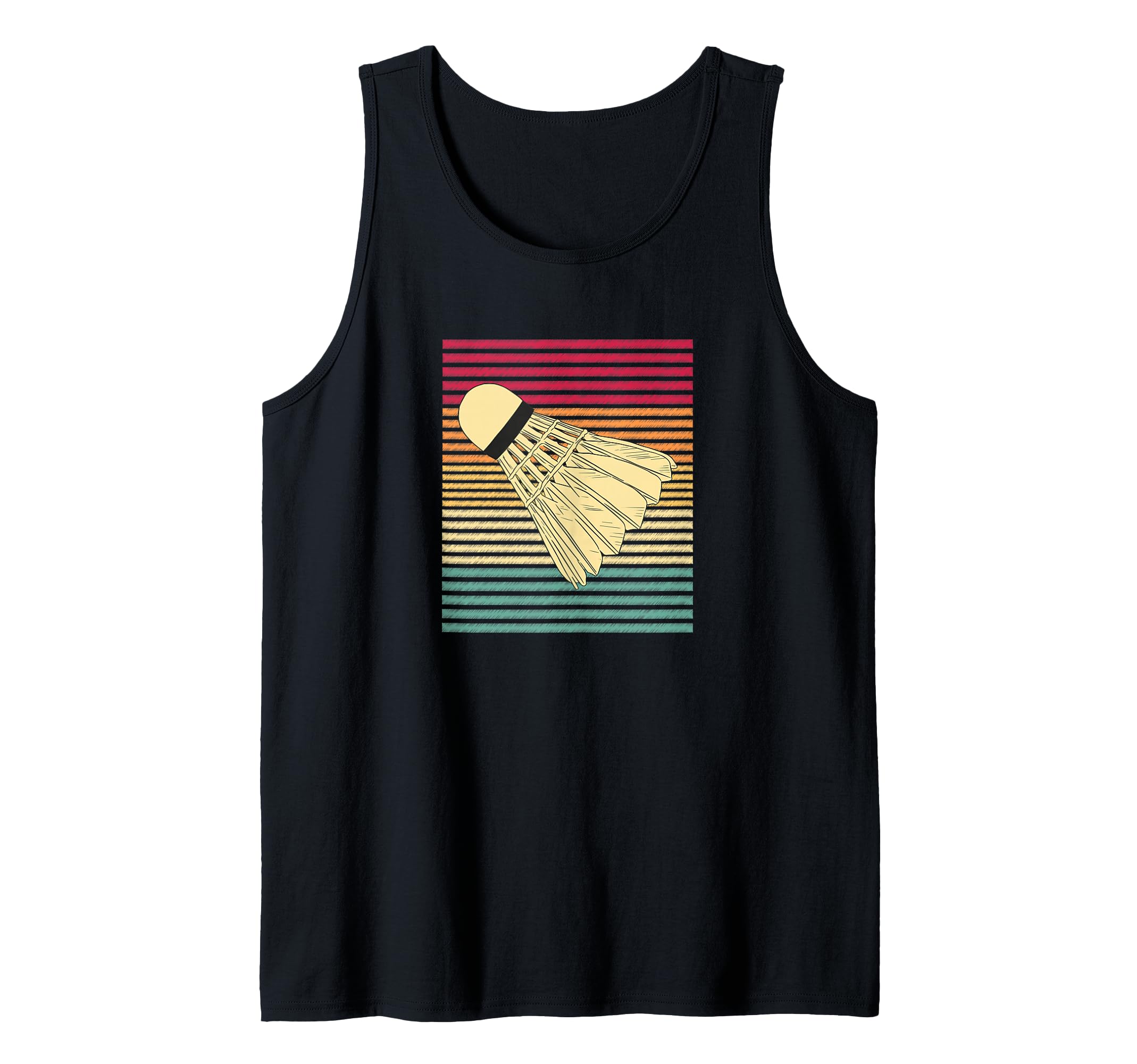 Badminton Shuttlecock Retro Vintage Tank Top