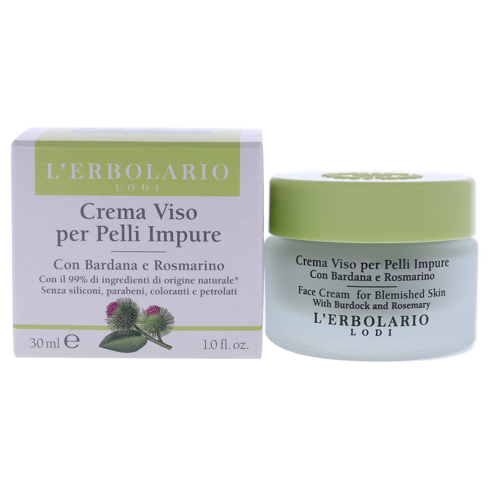 LErbolario Face Cream for Blemished Skin for Unisex 1 oz Cream