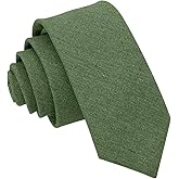 Kebocis Mens Cotton Necktie Skinny Tie for Men