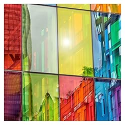 Transparent Decorative Window Film Anti UV Colorful
