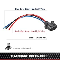 RED WOLF 9008 H13 Socket 3 PIN Male Wiring Socket