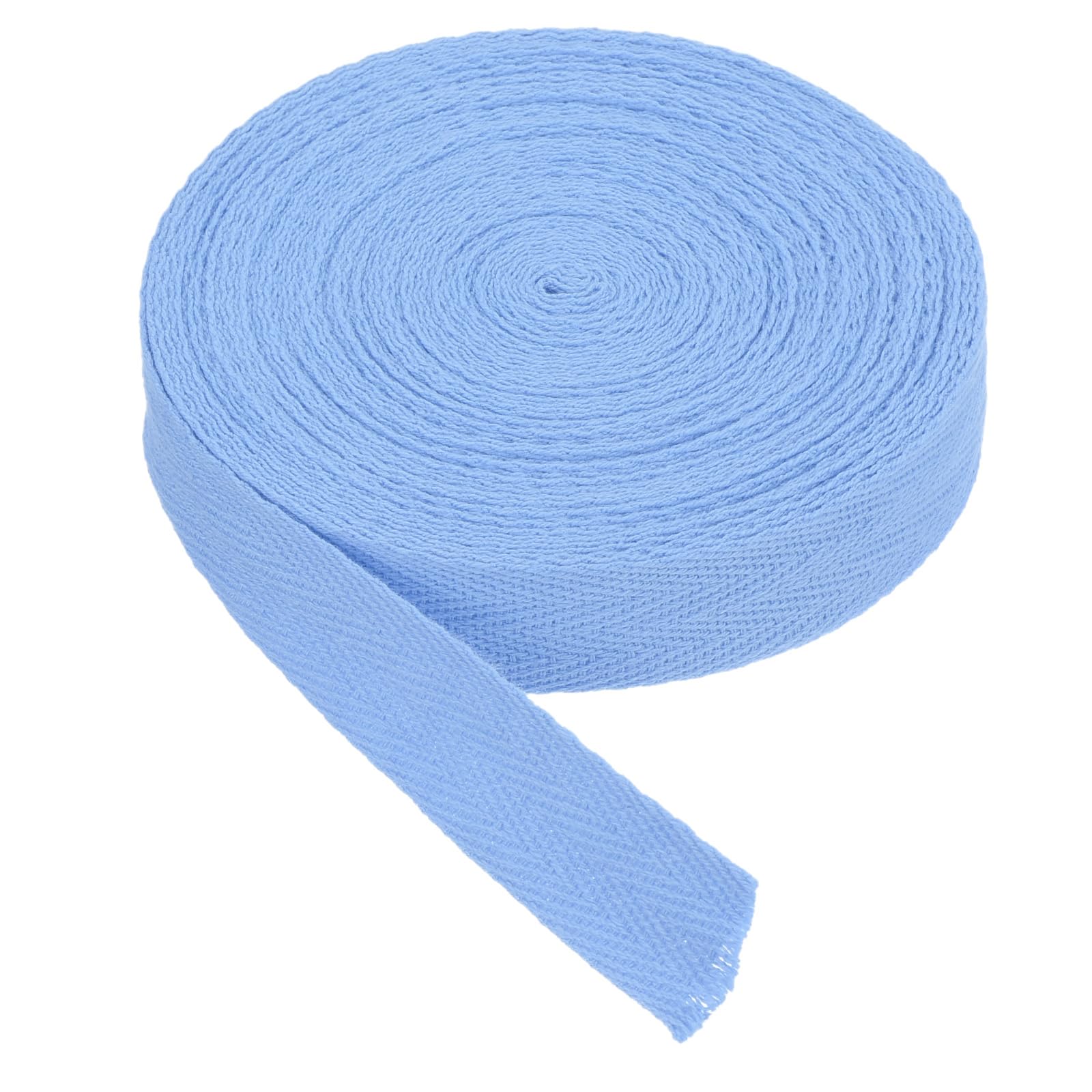 PATIKIL Cotton Twill Tape 20mm(3/4") 10 Yards Cotton Ribbon Bias Binding Tape Herringbone Webbing Trim for Sewing Gift Wrapping Craft DIY Light Cyan