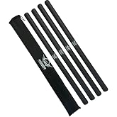 Martial Arts Armory Foam Padded Escrima Sticks for Safe Practice Training with Carry Bag Case - 4 Pack